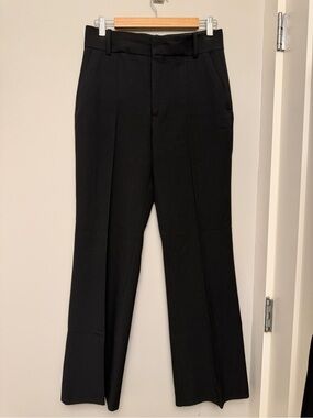 Zara black high waist wide Leg Trousers